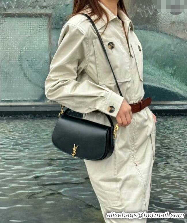 Most Popular Saint Laurent Voltaire Bag in Box Leather 787671 Coffee 2025 Top Quality