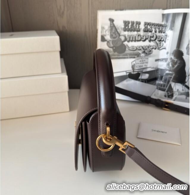 Most Popular Saint Laurent Voltaire Bag in Box Leather 787671 Coffee 2025 Top Quality