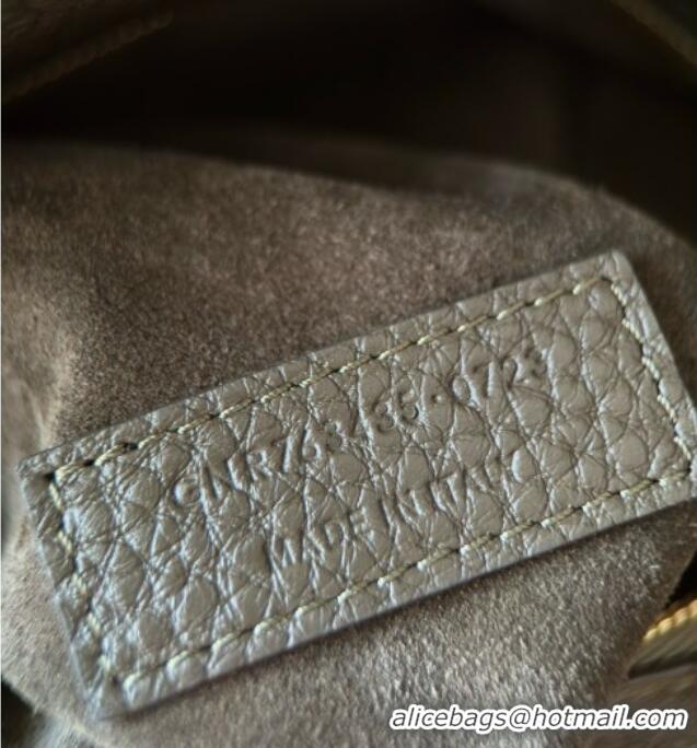 Promotional Saint Laurent Bea Tote in Suede 763435 Musk Green 2025 Top Quality