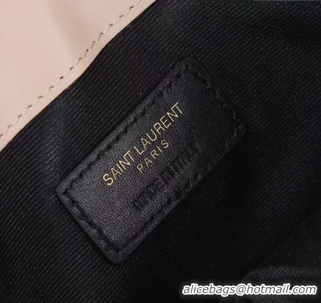 Promotional Saint Laurent Uptown Pouch in Smooth Leather 565739 Apricot/Gold 2025