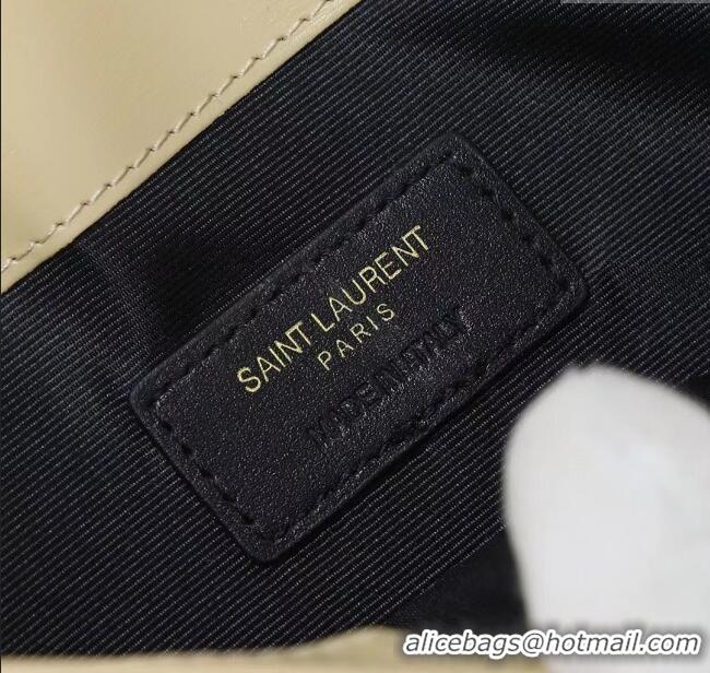 Pretty Style Saint Laurent Uptown Pouch in Canvas and Leather 565739 Apricot 2025