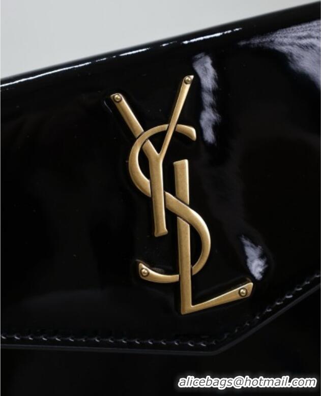 Super Quality Saint Laurent Uptown Pouch in Patent Leather 565739 Black 2025
