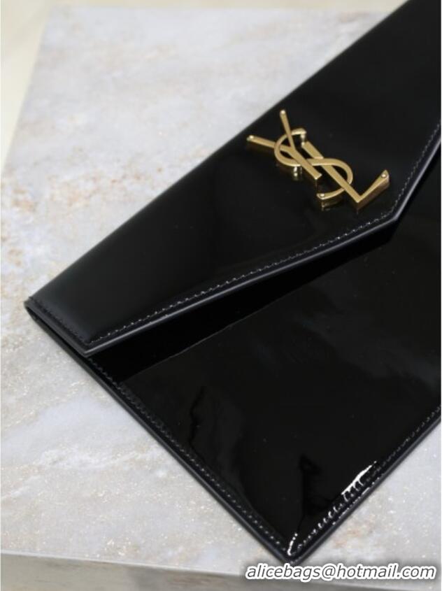 Super Quality Saint Laurent Uptown Pouch in Patent Leather 565739 Black 2025