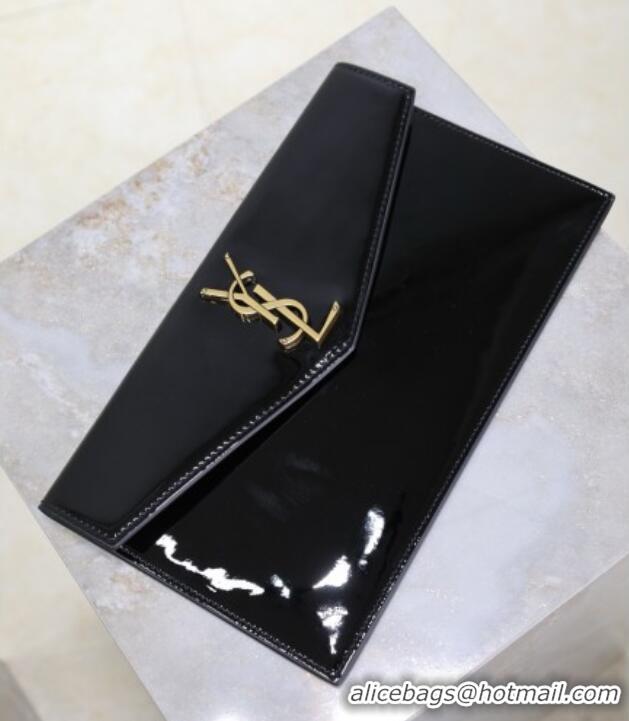 Super Quality Saint Laurent Uptown Pouch in Patent Leather 565739 Black 2025