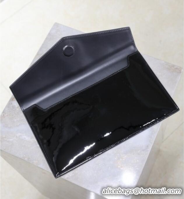 Super Quality Saint Laurent Uptown Pouch in Patent Leather 565739 Black 2025