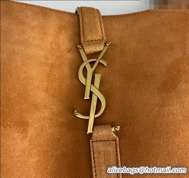 Big Discount Saint Laurent Bea Tote Bag in Suede 763435 Brown 2025