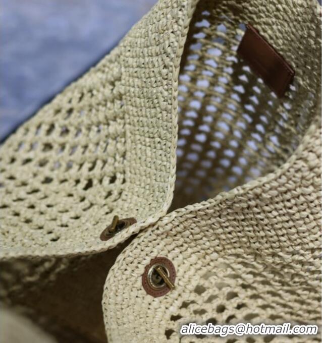 Grade Design Saint Laurent Icare Maxi Shopping Bag in Woven Raffia Straw 698651 Beige 2025