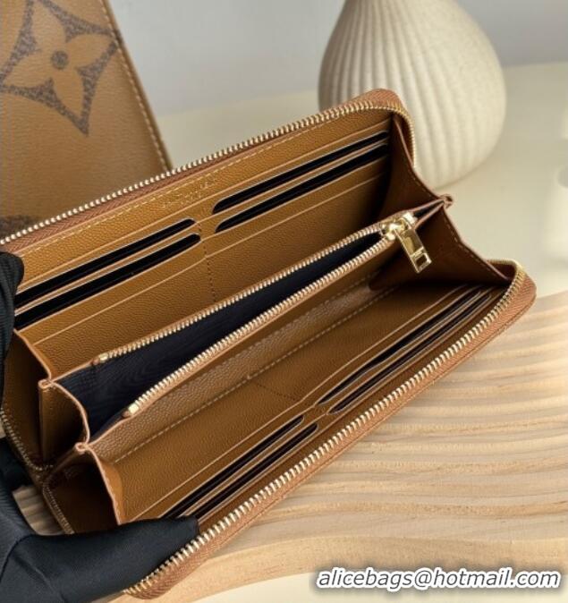 Reasonable Price Saint Laurent Cassandre Matelasse Zip Around Wallet in Grained Leather 358094 Brown 2025