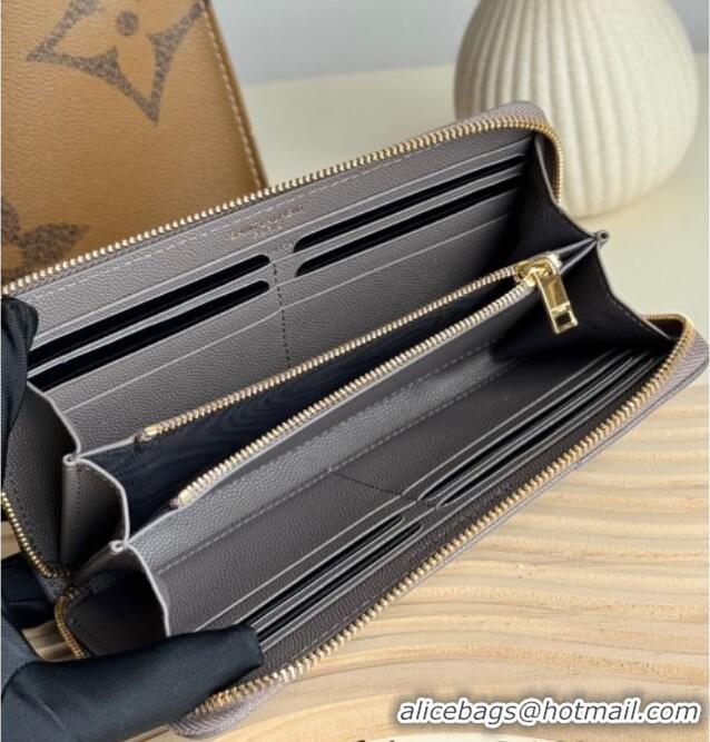 Inexpensive Saint Laurent Cassandre Matelasse Zip Around Wallet in Grained Leather 358094 Grey 2025