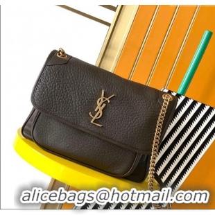 Promotional Saint Laurent Medium Niki Bag in Elephant-Grained Lambskin 633178 Musk 2025