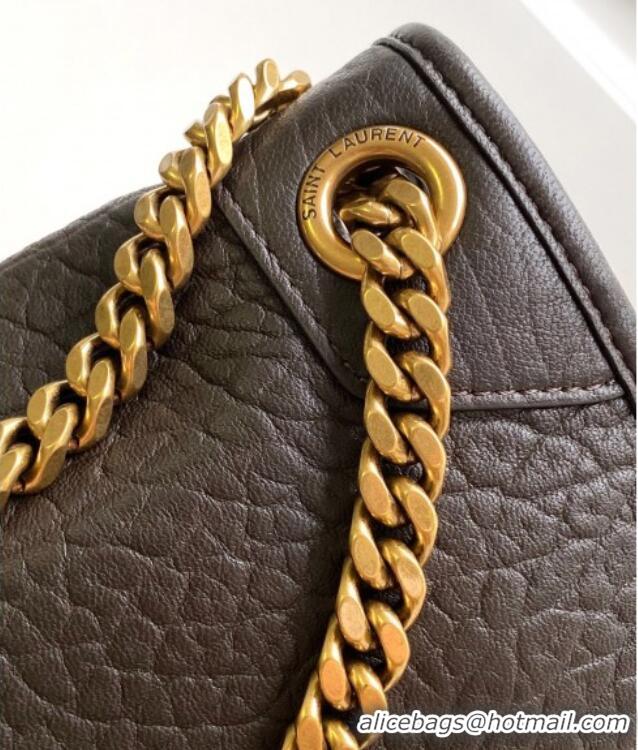 Promotional Saint Laurent Medium Niki Bag in Elephant-Grained Lambskin 633178 Musk 2025