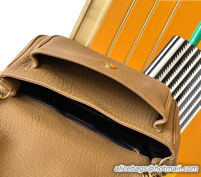 Well Crafted Saint Laurent Medium Niki Bag in Elephant-Grained Lambskin 633178 Caramel Brown 2025
