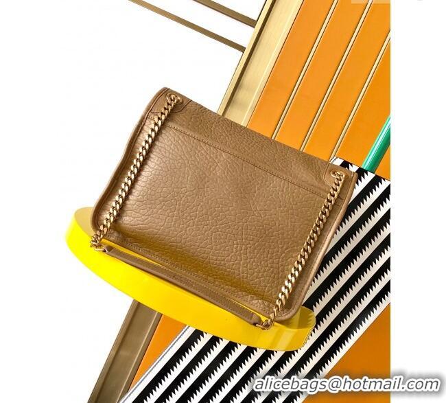 Well Crafted Saint Laurent Medium Niki Bag in Elephant-Grained Lambskin 633178 Caramel Brown 2025