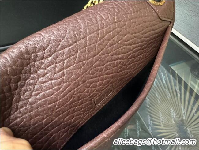 Unique Style Saint Laurent Medium Niki Bag in Elephant-Grained Lambskin 633178 Dark Brown 2025