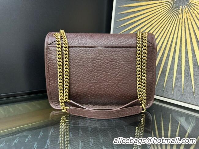 Unique Style Saint Laurent Medium Niki Bag in Elephant-Grained Lambskin 633178 Dark Brown 2025