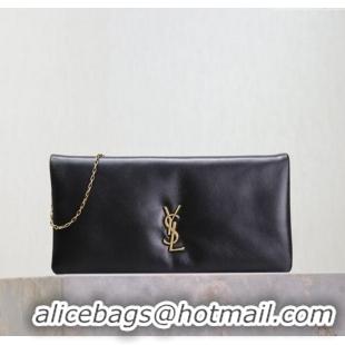 Buy Discount Saint Laurent Calypso Mini Bag in Lambskin Leather 801772 Black 2025