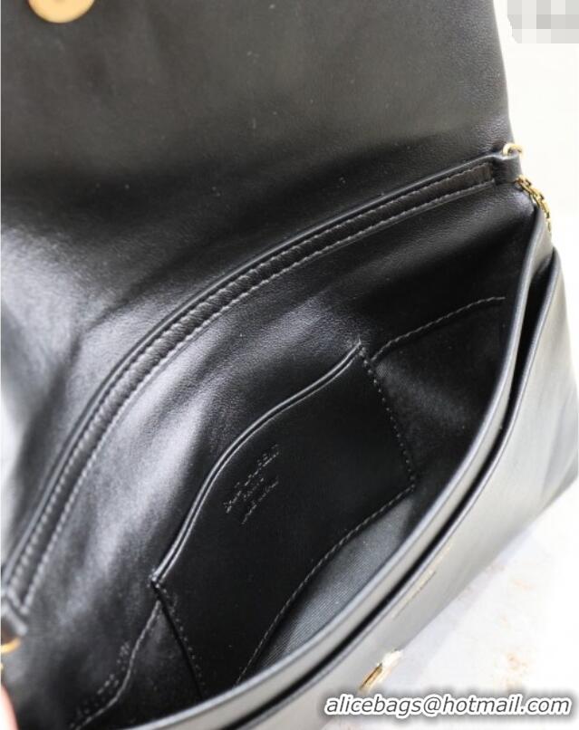 Buy Discount Saint Laurent Calypso Mini Bag in Lambskin Leather 801772 Black 2025