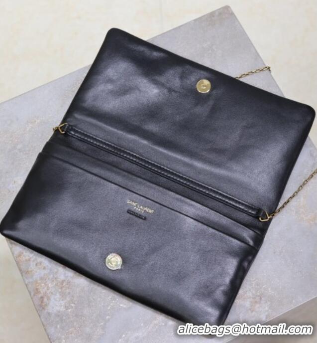 Buy Discount Saint Laurent Calypso Mini Bag in Lambskin Leather 801772 Black 2025