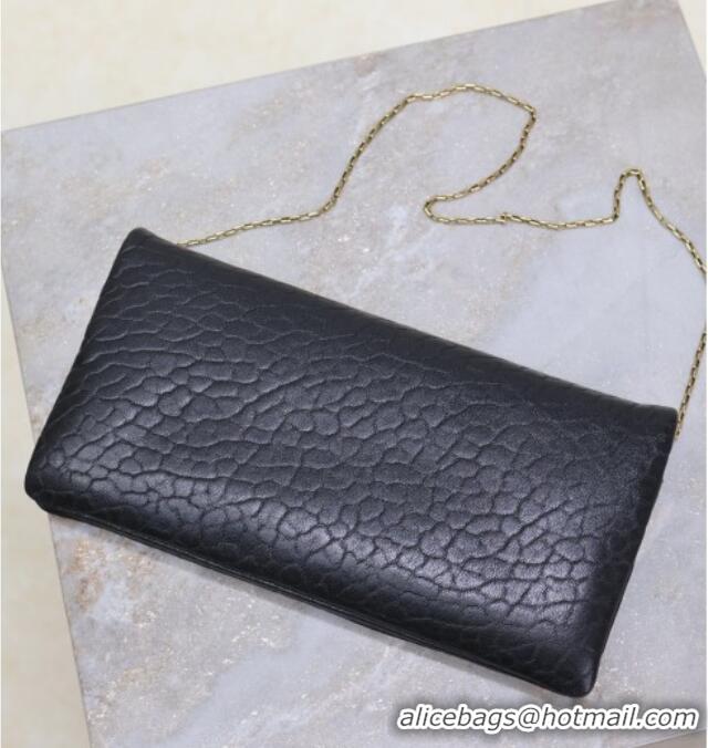 Reasonable Price Saint Laurent Calypso Mini Bag in Elephant-Grained Leather 801772 Black 2025