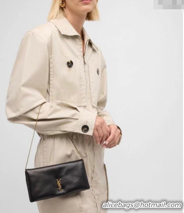 New Design Saint Laurent Calypso Mini Bag in Elephant-Grained Leather 801772 White 2025