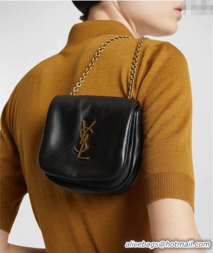 Fashion Discount Saint Laurent Jamie 4.3 Mini Chain Bag in Lambskin Leather 766756 Black 2025