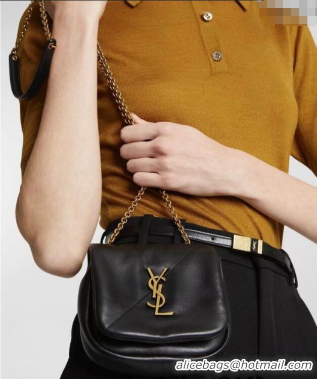 Fashion Discount Saint Laurent Jamie 4.3 Mini Chain Bag in Lambskin Leather 766756 Black 2025