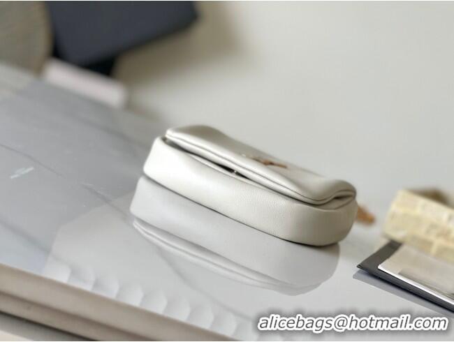 Free Shipping Discount Saint Laurent Jamie 4.3 Mini Chain Bag in Lambskin Leather 766756 White 2025