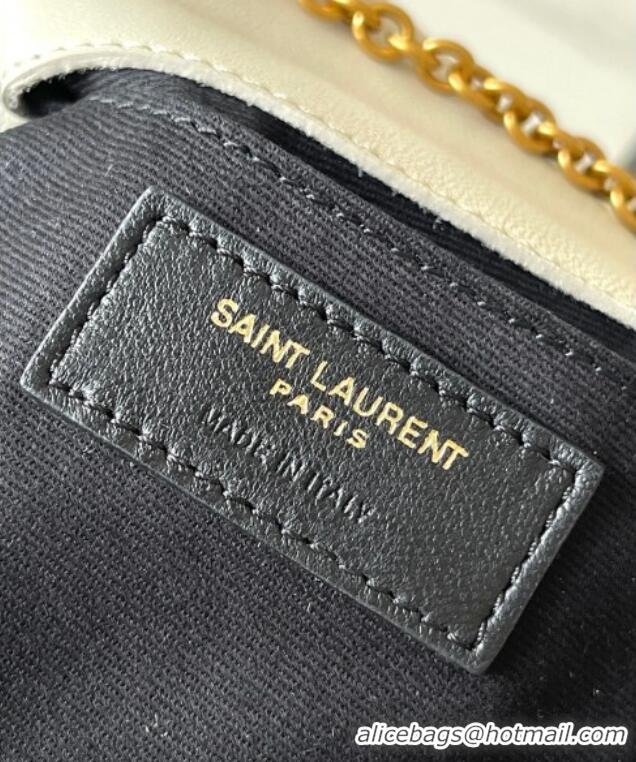 Free Shipping Discount Saint Laurent Jamie 4.3 Mini Chain Bag in Lambskin Leather 766756 White 2025