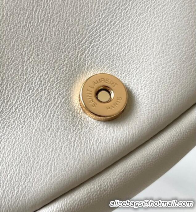 Free Shipping Discount Saint Laurent Jamie 4.3 Mini Chain Bag in Lambskin Leather 766756 White 2025