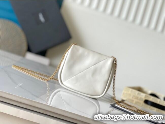 Free Shipping Discount Saint Laurent Jamie 4.3 Mini Chain Bag in Lambskin Leather 766756 White 2025