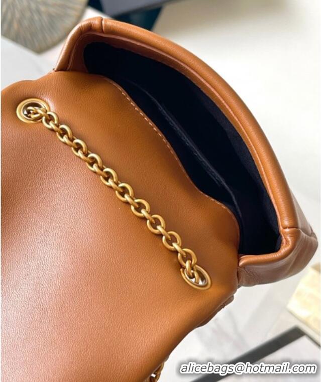 Low Price Saint Laurent Jamie 4.3 Mini Chain Bag in Lambskin Leather 766756 Brown 2025