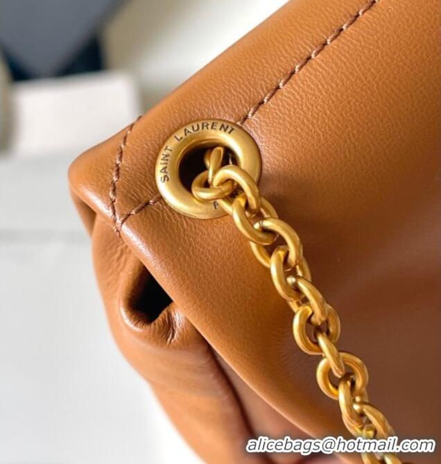 Low Price Saint Laurent Jamie 4.3 Mini Chain Bag in Lambskin Leather 766756 Brown 2025
