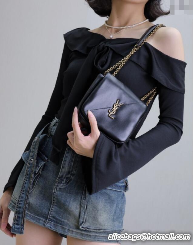 Low Price Saint Laurent Jamie 4.3 Mini Chain Bag in Lambskin Leather 766756 Brown 2025