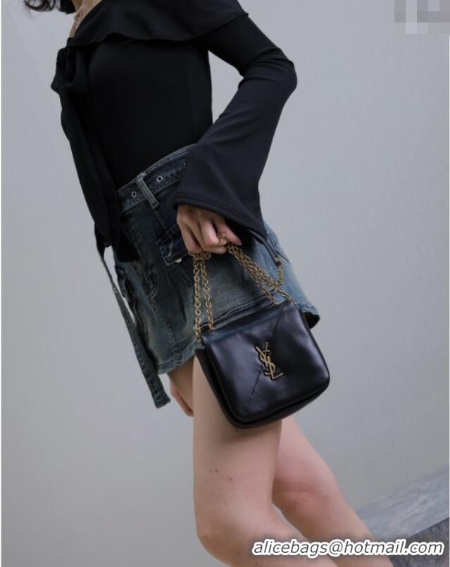 Low Price Saint Laurent Jamie 4.3 Mini Chain Bag in Lambskin Leather 766756 Brown 2025