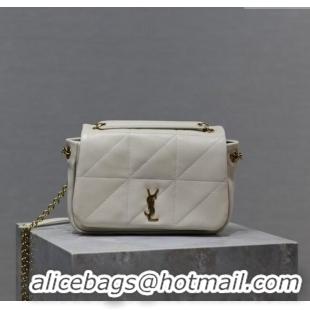Good Product Saint Laurent Jamie 4.3 Mini Bag in Soft Lambskin 766754 White 2025