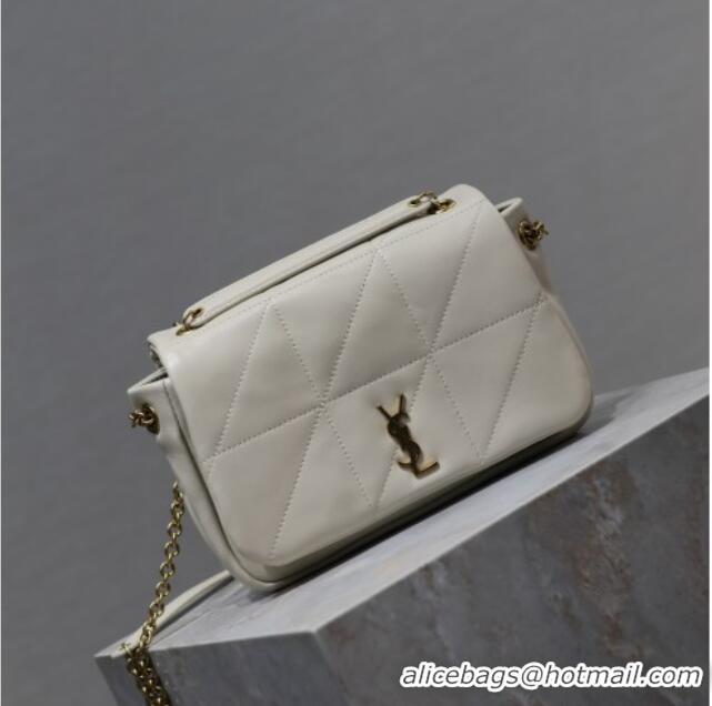 Good Product Saint Laurent Jamie 4.3 Mini Bag in Soft Lambskin 766754 White 2025