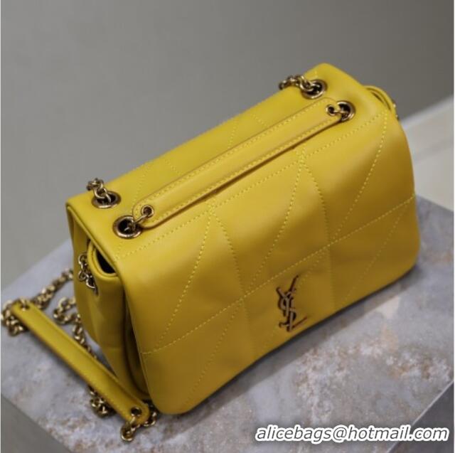 Top Grade Saint Laurent Jamie 4.3 Mini Bag in Soft Lambskin 766754 Yellow 2025