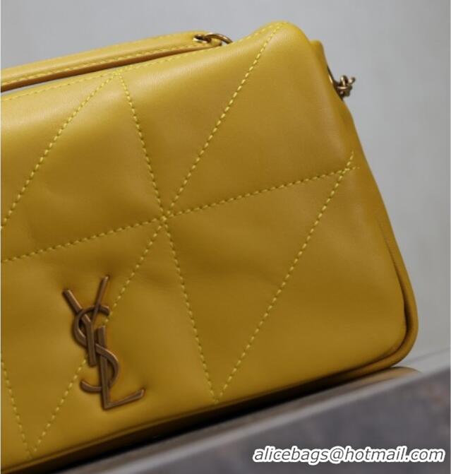 Top Grade Saint Laurent Jamie 4.3 Mini Bag in Soft Lambskin 766754 Yellow 2025