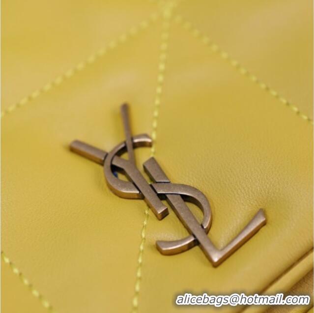 Top Grade Saint Laurent Jamie 4.3 Mini Bag in Soft Lambskin 766754 Yellow 2025