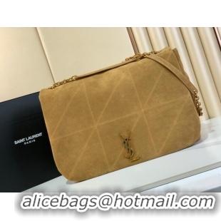 Famous Brand Saint Laurent Jamie 4.3 Large Bag in Suede 742431 Golden Leaf 2025
