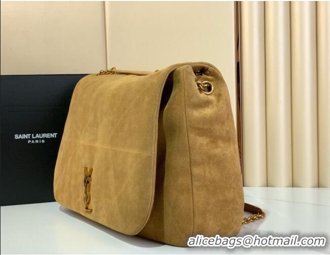 Famous Brand Saint Laurent Jamie 4.3 Large Bag in Suede 742431 Golden Leaf 2025