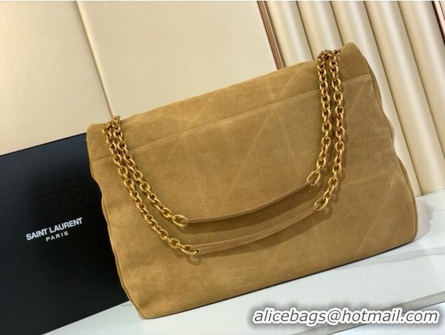 Famous Brand Saint Laurent Jamie 4.3 Large Bag in Suede 742431 Golden Leaf 2025