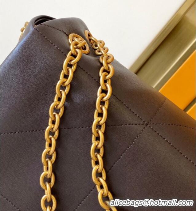 New Style Saint Laurent Jamie 4.3 Large Bag in Soft Lambskin 742431 Dark Brown 2025