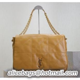 Cheap Design Saint Laurent Jamie 4.3 Large Bag in Soft Lambskin 742431 Clay Yellow 2025