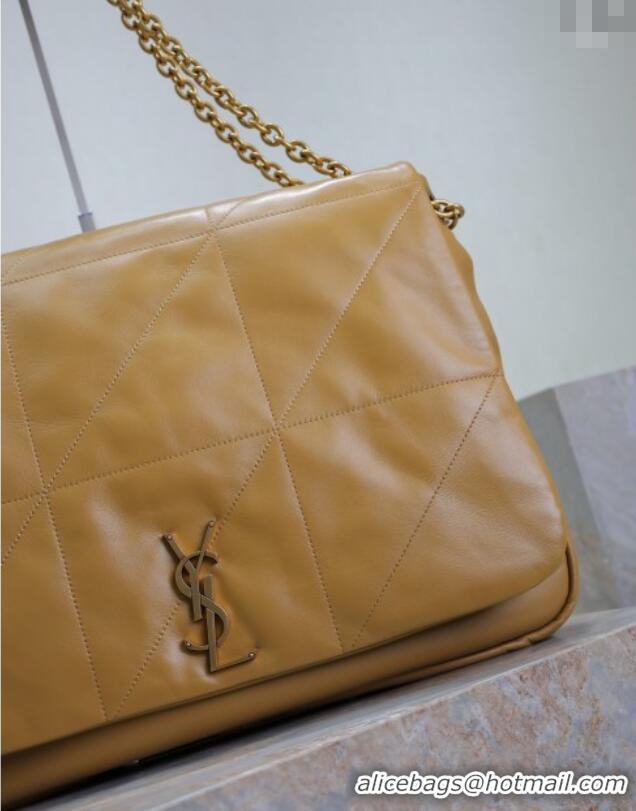 Cheap Design Saint Laurent Jamie 4.3 Large Bag in Soft Lambskin 742431 Clay Yellow 2025