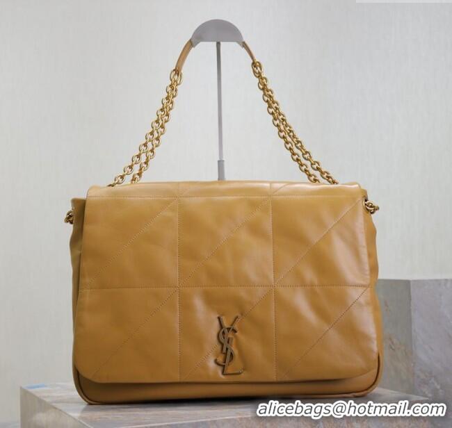 Cheap Design Saint Laurent Jamie 4.3 Large Bag in Soft Lambskin 742431 Clay Yellow 2025