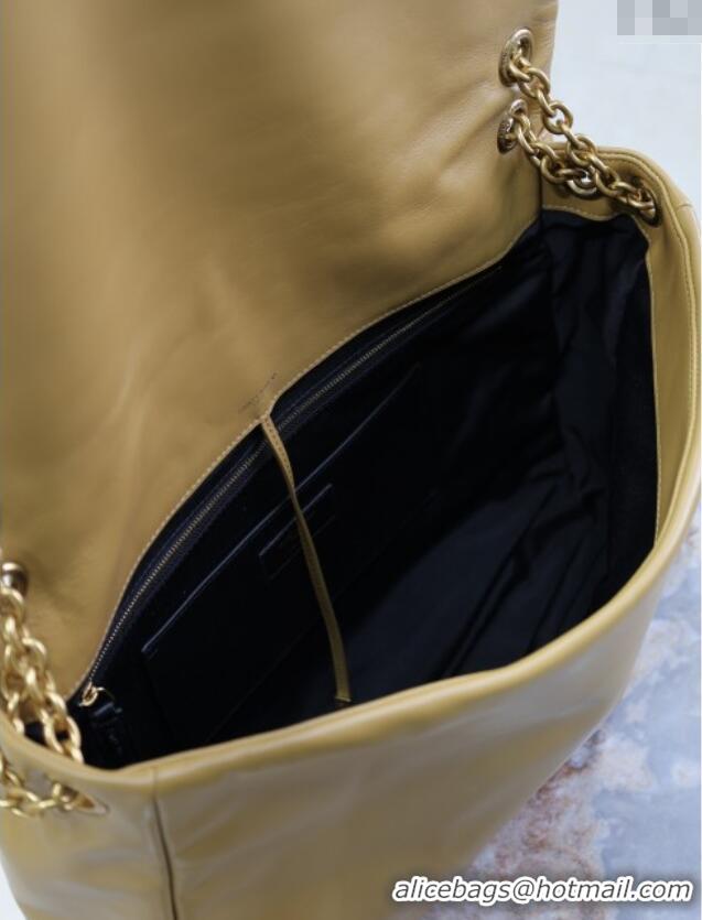 Cheap Design Saint Laurent Jamie 4.3 Large Bag in Soft Lambskin 742431 Clay Yellow 2025