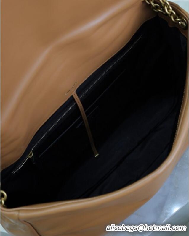 Luxury Discount Saint Laurent Jamie 4.3 Large Bag in Soft Lambskin 742431 Brown Caramel 2025
