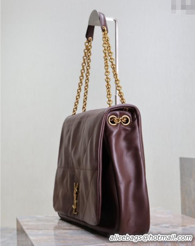 Super Quality Saint Laurent Jamie 4.3 Large Bag in Soft Lambskin 742431 Brown Coffee 2025