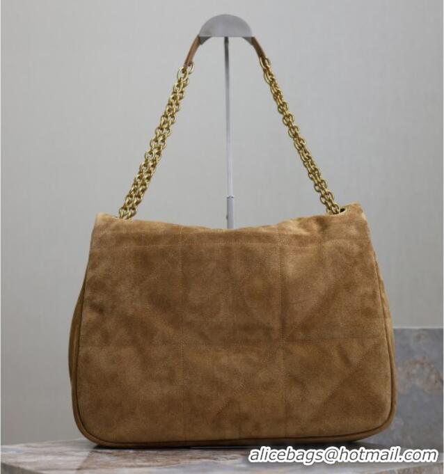 Buy Fashionable Saint Laurent Jamie 4.3 Large Bag in Suede 742431 Clay Brown 2025